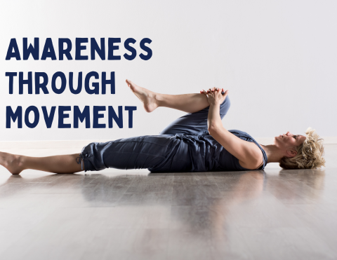 Awareness through movement woman stretching