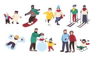 Pictures of different Winter Recreation