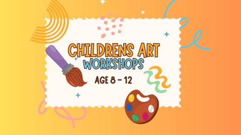 arts supplies surround Children's Art Workshop 