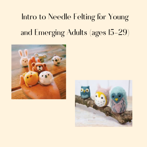 Cute needle-felted animals