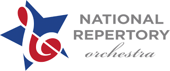 National Repertory Orchestra star and music note image