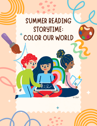 Children read under text