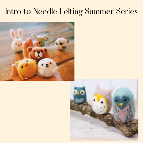 Cute needle-felted animals