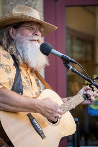 Randall McKinnon playing guitar