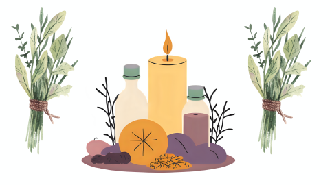 Dried Herbs, Candles and Tinctures