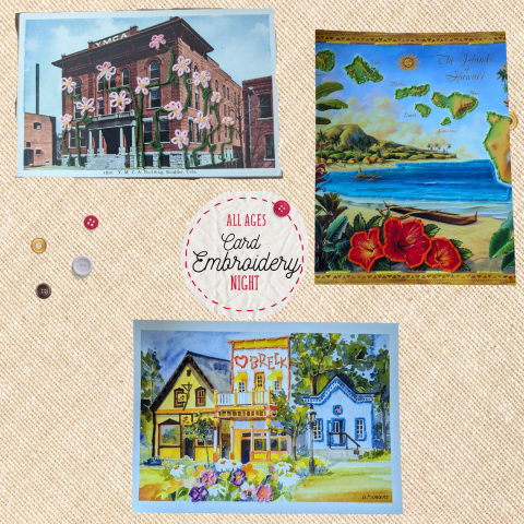 embroidered cards