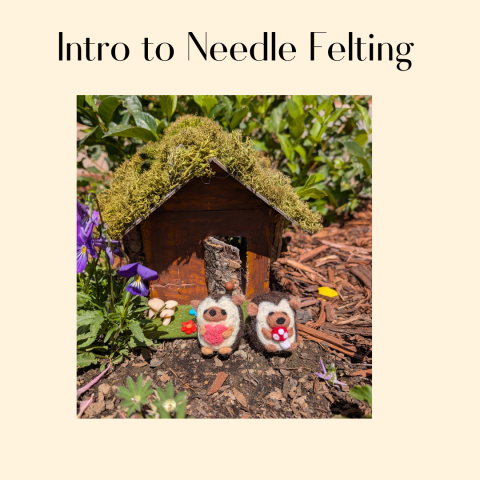 Needle felted hedgehogs