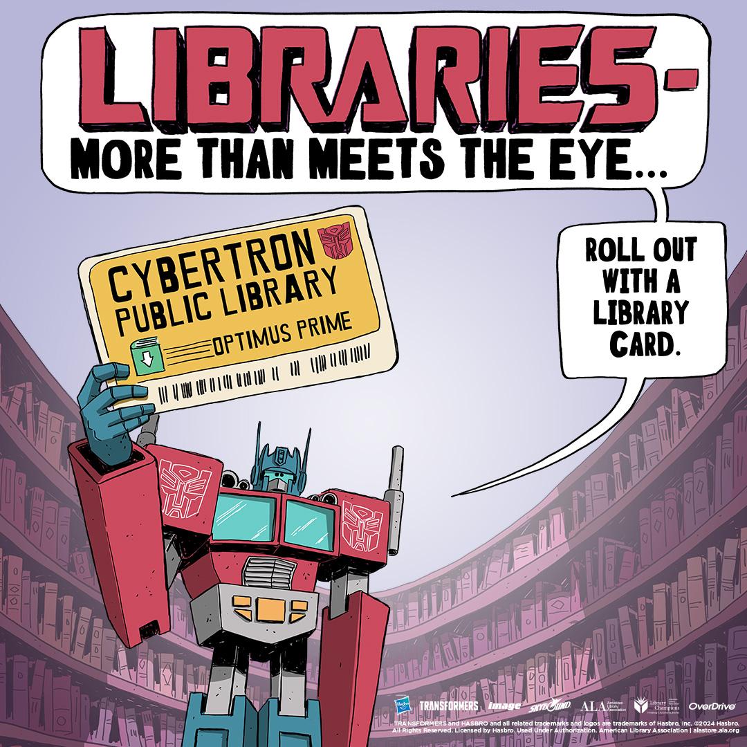 National Library Card Sign up month ALA Transformer Image