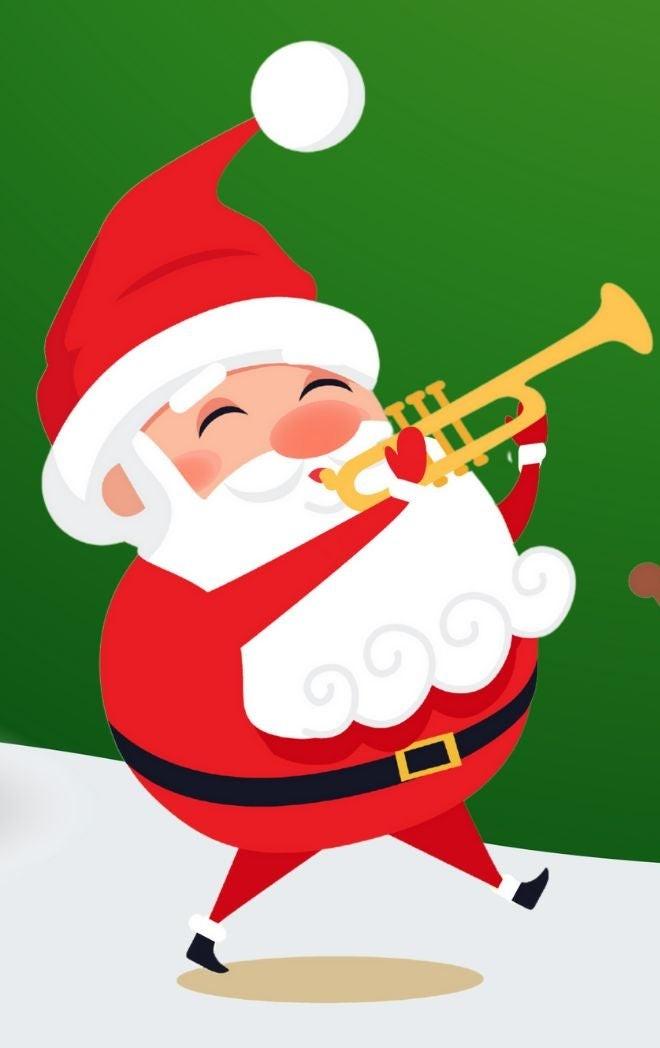 Christmas brass musician