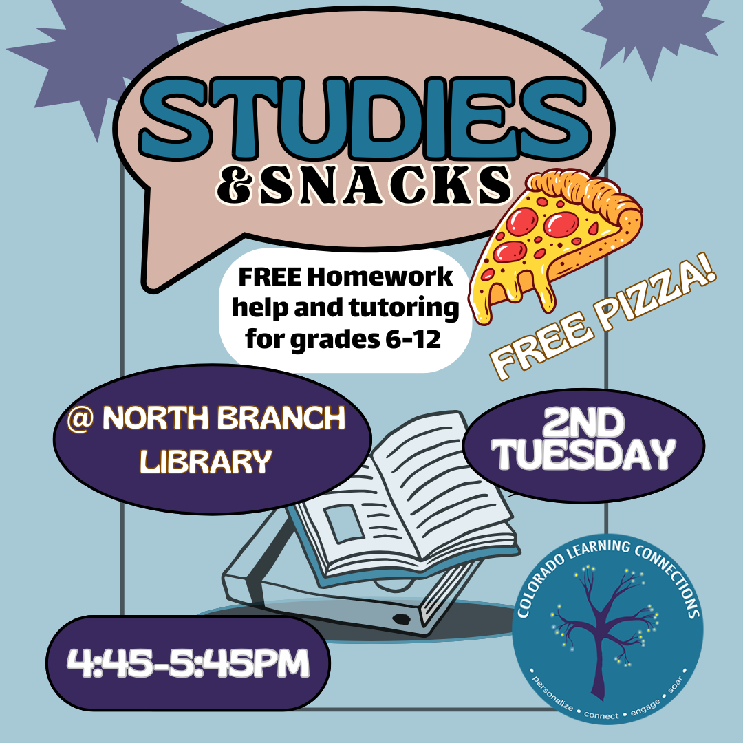 Studies and Snacks, free pizza