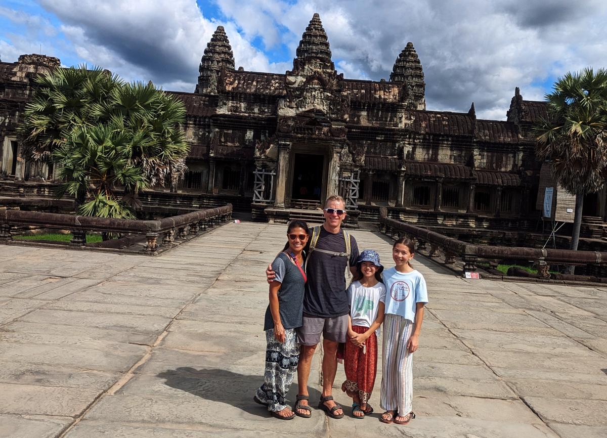 Norden family in Siem Reap